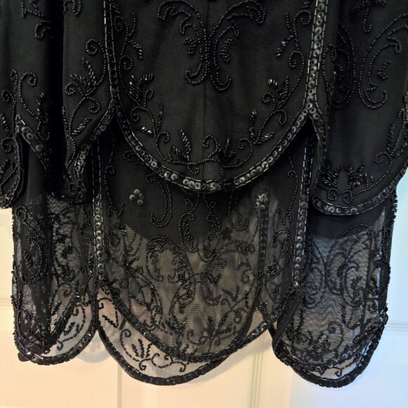 size 6 Sue Wong beaded cocktail dress - Picture 12 of 13